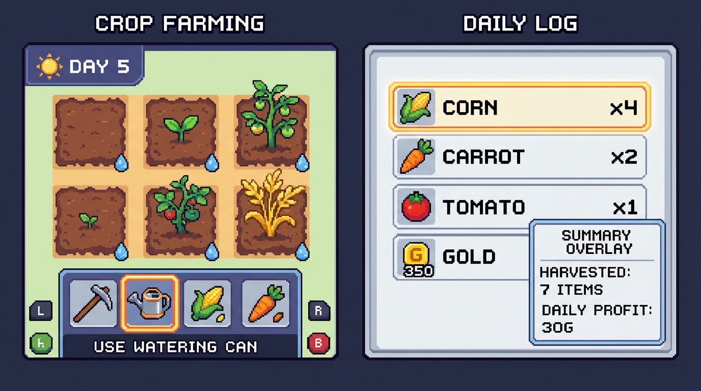 Concept art of the HibiTomo farm